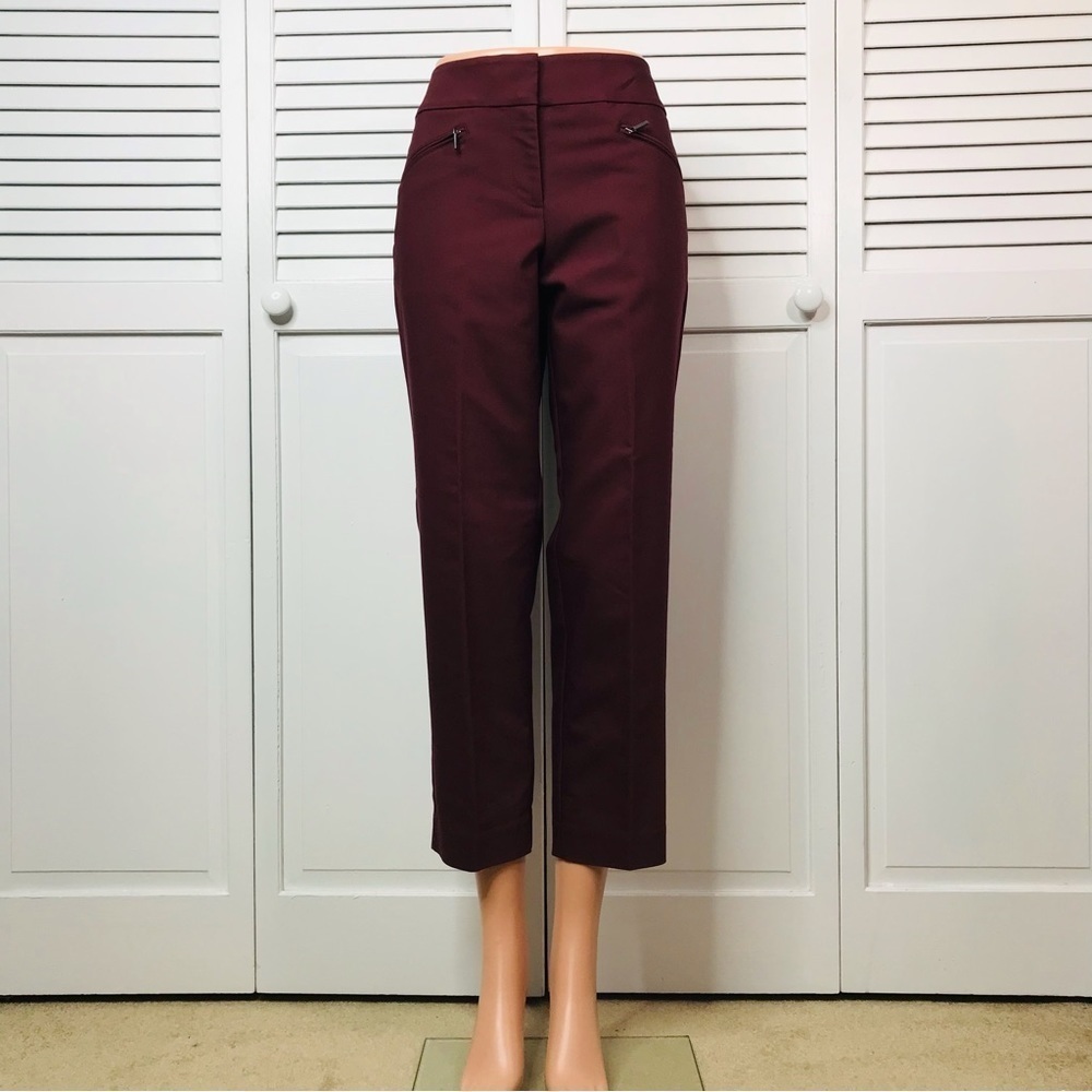 ANN TAYLOR Signature Wine Ankle Pants Size 4